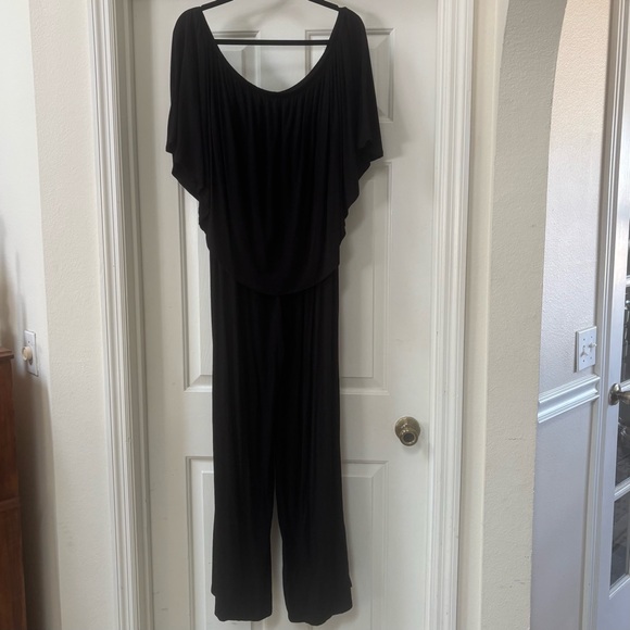 Boston Proper Triple Threat Convertible Black Jumpsuit Size L Made USA - Picture 9 of 16
